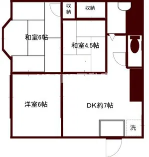 ドエル南台【201号室】の間取り