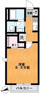 ファディール【203号室】の間取り