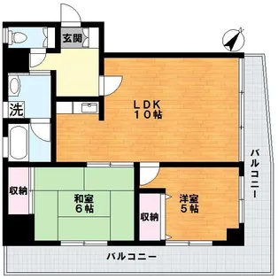 カメリアコート【702号室】の間取り