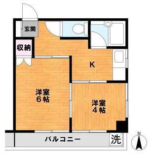 渡邉ビル【403号室】の間取り