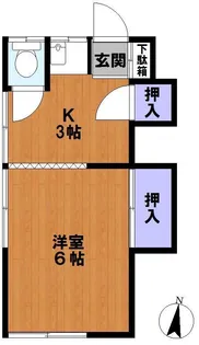 神原荘【102号室】の間取り