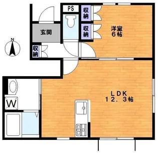 ソレアード【1階】の間取り