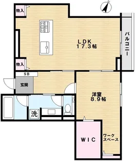 ソレアード泉【3階】の間取り
