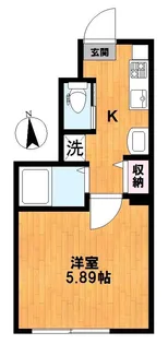 ミハス板橋本町【107号室】の間取り