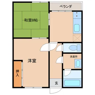ヴィトン【1階】の間取り