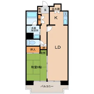 クリスタルバリー宇奈月【4階】の間取り