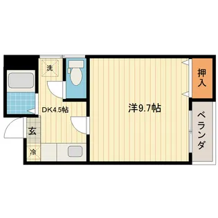 パレス【1階】の間取り