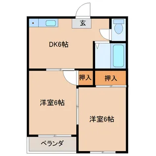 USセピア【2階】の間取り