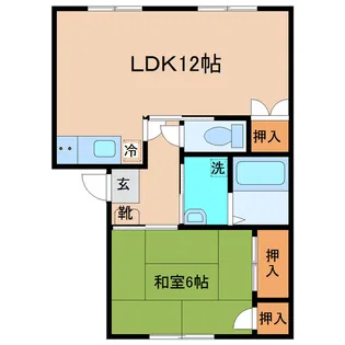 フレグランス芳仙【101号室】の間取り