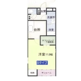 ティーダ【1階】の間取り