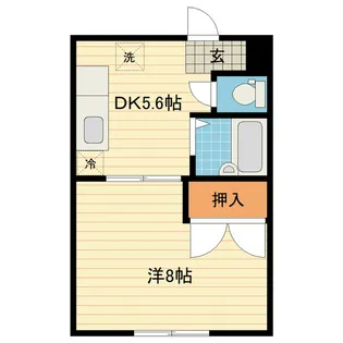 ビューライン駒見【3階】の間取り