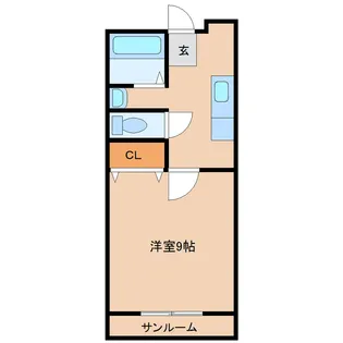 グランコート富山【3階】の間取り