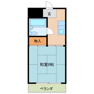 中市ハイツ【2階】の間取り