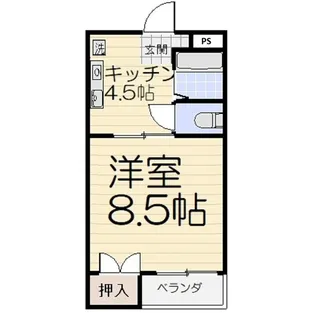 セゾン高岡【3階】の間取り