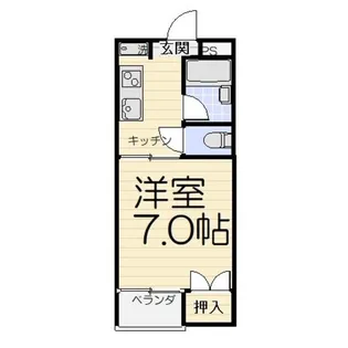 コーポ向新庄【2階】の間取り