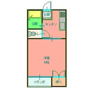 オリーブ【203号室】の間取り