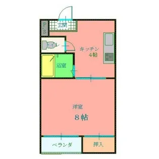 シャトルⅠ【205号室】の間取り