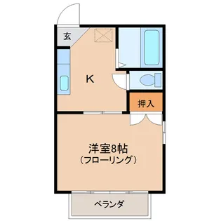 メープル【201号室】の間取り