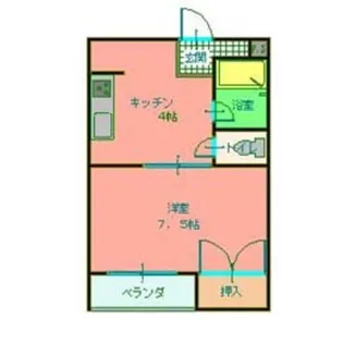 セゾンハイム【1階】の間取り