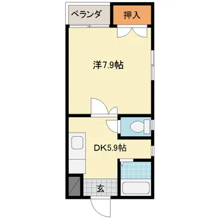 クリス【2階】の間取り