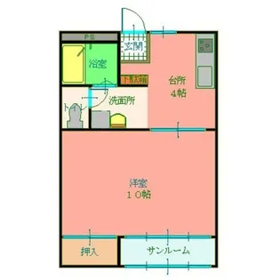 Mフラット上市Ⅰ【2階】の間取り
