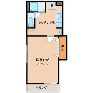 クロスシャローズTOA【301号室】の間取り