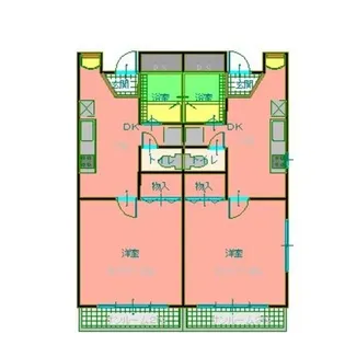 グランコート富山【2階】の間取り