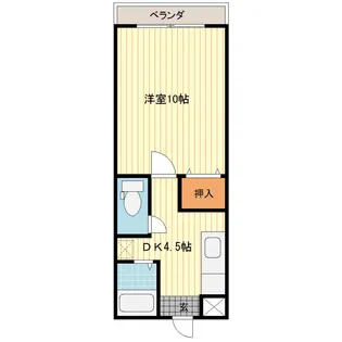 サンリバー【1階】の間取り