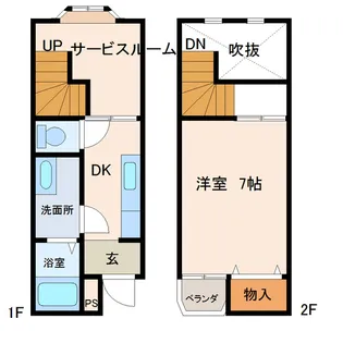 ステンドハウスA【1階】の間取り