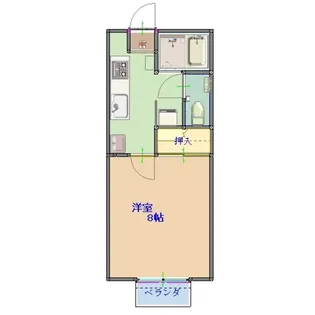 ジェイトピア ツ【1階】の間取り