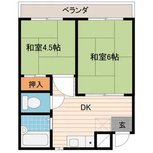 エスポワール中野【3階】の間取り