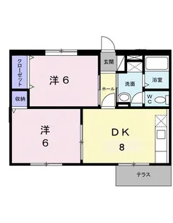 アーバン不知火V【1階】の間取り