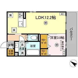 セレブ天草 A棟【1階】の間取り
