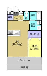 天草マリンヴュー【1C号室】の間取り