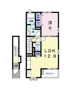ピュアハイツ・結 B【2階】の間取り