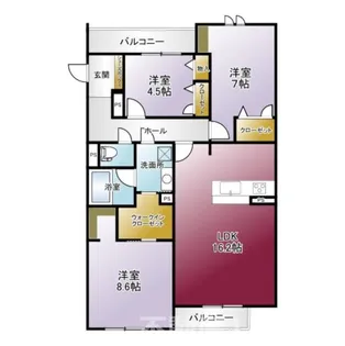 熊本県天草市八幡町【マンション】の間取り