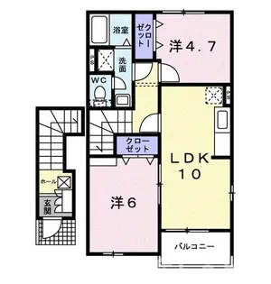 プロスパー・Ⅰ【2階】の間取り