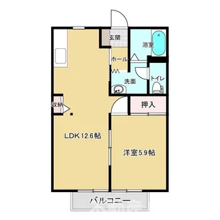 シャーメゾン不知火【2階】の間取り
