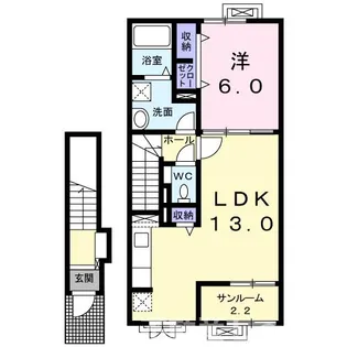 RELIEF TOWN B【2階】の間取り