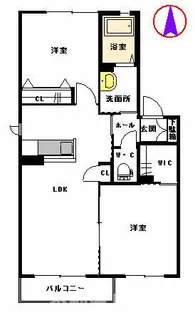 スリーゼ Ⅰ棟【2階】の間取り
