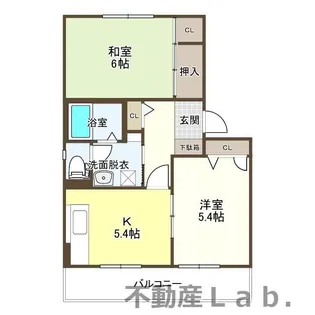 メゾン・ソレイユ A棟【102号室】の間取り