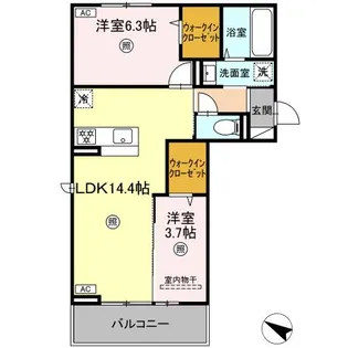 パーチェ御幸【3階】の間取り