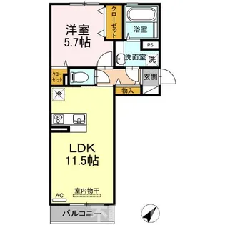 エスポワール松橋【2階】の間取り