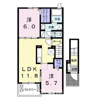 フェニックス【2階】の間取り