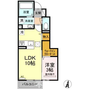 モアボヌールⅡ【103号室】の間取り