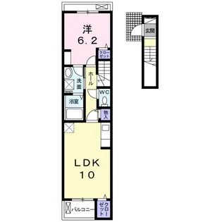 ボン アミューズ【2階】の間取り
