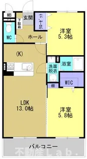 ソルーナ松橋【2階】の間取り
