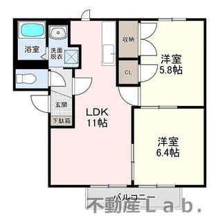 セントレージTMR【2階】の間取り