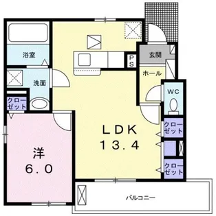 プリムローズ【1階】の間取り