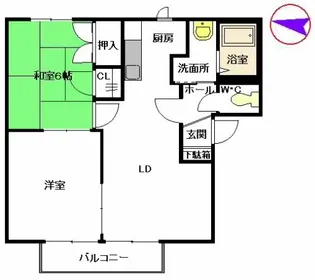 セントレージTMR【2階】の間取り